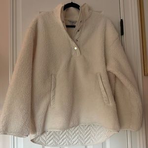 Athlete Cozy Sherpa Snap Sweatshirt